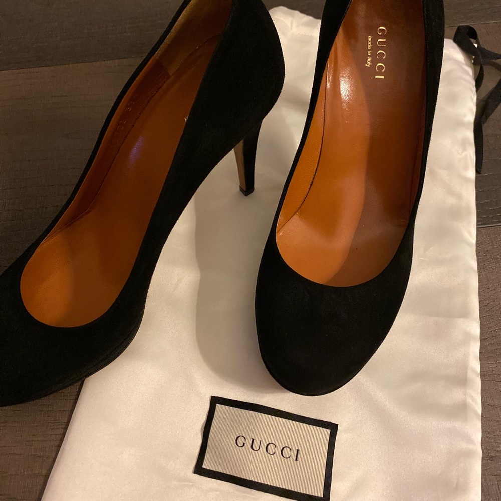 Gucci black suede pumps - Picture 2 of 4